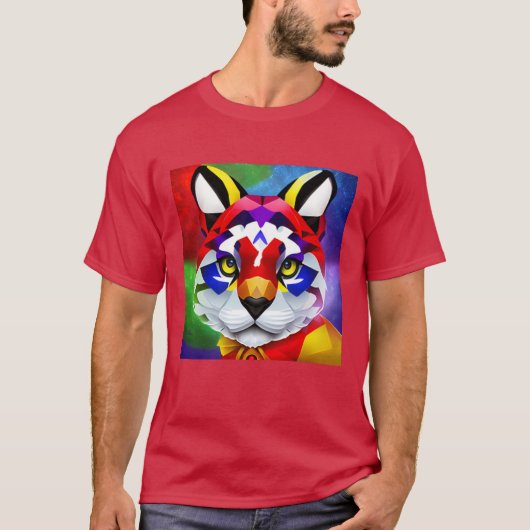 Alexander's Cat men cardinal red T-shirt (Vorderseite)