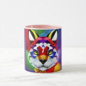 Alexander's Cat purple and pink center combo mug Tasse (Zentrum)