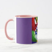Alexander's Cat purple and pink center combo mug Tasse (Links)