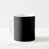 Alexander's Cat schwarze linke Hand Tasse (Vorderseite Links)