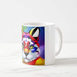 Alexander's Cat weiße Tasse mit Innenbild