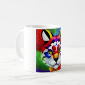 Alexander's Cat weiße Tasse mit Innenbild (Vorderseite Links)