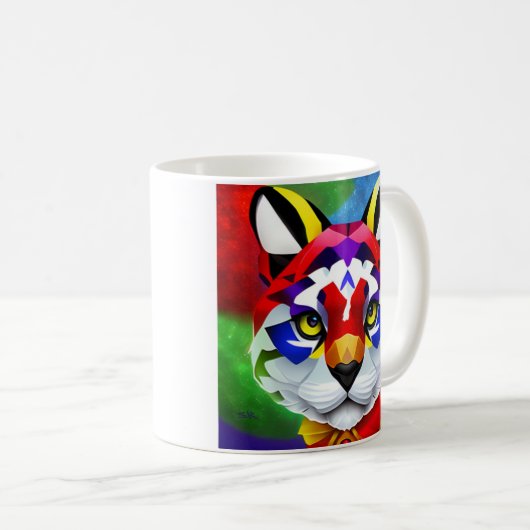 Alexander's Cat-White-Hand-Tasse Kaffeetasse (VorderseiteRechts)
