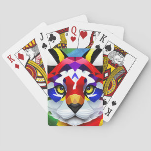 Alexander's Cat white Poker spielt Karten Spielkarten