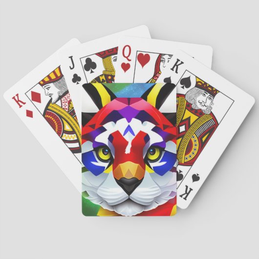 Alexander's Cat white Poker spielt Karten Spielkarten (Rückseite)