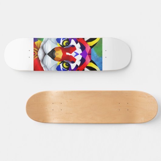 Alexander's Cat-White-Skateboard Skateboard (Horizontal)