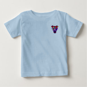 Alexander's Dog Babyblaues T-Shirt mit Tasche