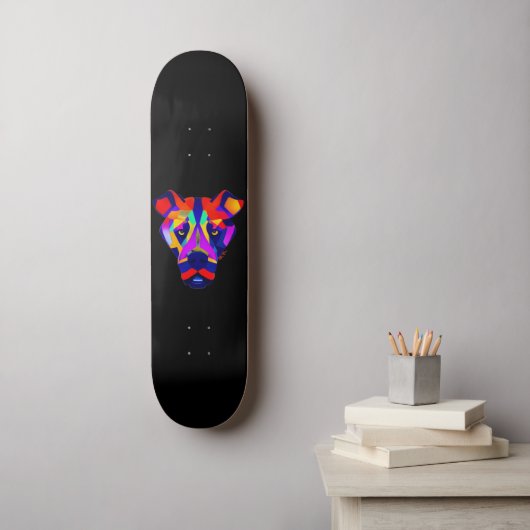 Alexander's Dog Black Skateboard (Wandkunst)