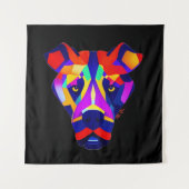 Alexander's Dog black tapestry Wandteppich (Vorderseite)