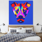 Alexander's Dog blaues Leinwandbild Leinwanddruck (Insitu (Schlafzimmer))