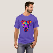 Alexander's Dog Männer lila T - Shirt (Vorne ganz)