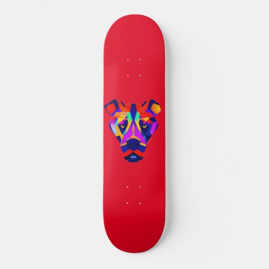 Alexander's Dog Red Skateboard (Vorderseite)