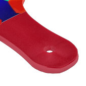 Alexander's Dog rotes Glas-Paddel-Schneidbrett Schneidebrett (Ecke)