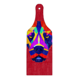 Alexander's Dog rotes Glas-Paddel-Schneidbrett Schneidebrett