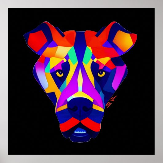 Alexander's Dog schwarzes mattes Poster (Vorne)