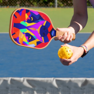 Alexander's Dog tan Pickleball Paddle Carbon