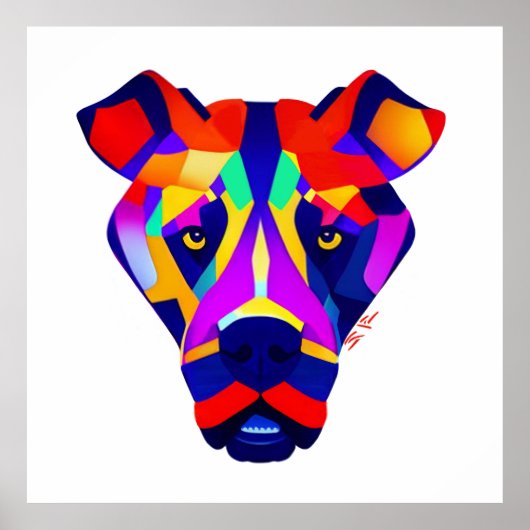 Alexander's Dog white value matte poster (Vorne)