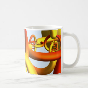 Alexanders gehörnte Bereich-Tasse - warme Farben Kaffeetasse