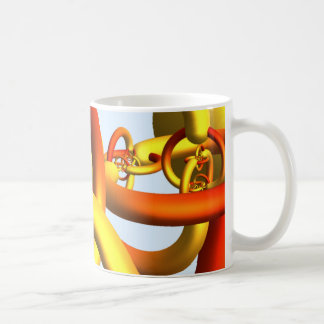 Alexanders gehörnte Bereich-Tasse - warme Farben Kaffeetasse