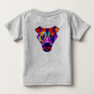 Alexanders Hund Baby Grau T-Shirt Rückseite