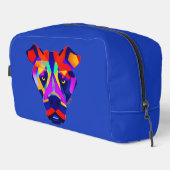 Alexanders Hund blau dopp kit Kulturbeutel Waschbeutel (Rechte Ecke)