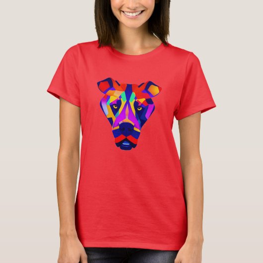 Alexanders Hund Frauen rotes T-Shirt (Vorderseite)