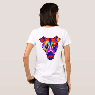 Alexanders Hund Frauen weißes T-Shirt Rücken