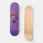 Alexander's Hund lila Skateboard (Vorderseite)