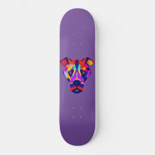 Alexander's Hund lila Skateboard