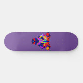 Alexander's Hund lila Skateboard (Horizontal)