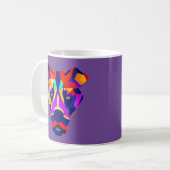 Alexander's Hund lila Tasse (Vorderseite Links)
