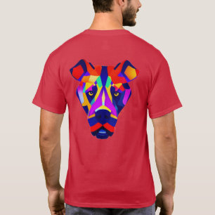 Alexanders Hund Männer Kardinalrot Hemd Rücken T-Shirt