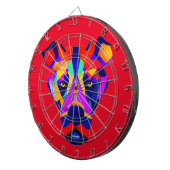 Alexander's Hund roter Dartboard Dartscheibe (Vorderseite rechts)