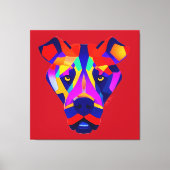 Alexander's Hund roter Leinwanddruck (Vorderseite)
