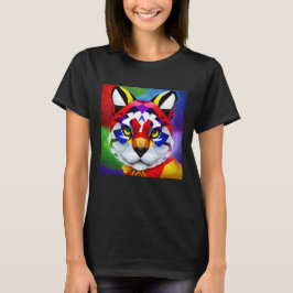 Alexanders Katze Damen schwarzes T-Shirt