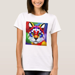 Alexanders Katze Damen weißes T-Shirt