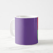 Alexanders Katze lila linke Hand Tasse (Vorderseite Links)