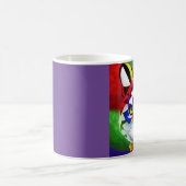Alexanders Katze lila linke Hand Tasse (Mittel)