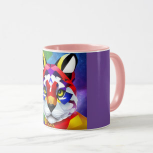 Alexanders Katze lila und rosa Mitte Combo-Tasse Tasse