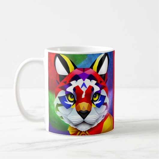 Alexanders Katze rote rechte Hand Tasse (Links)