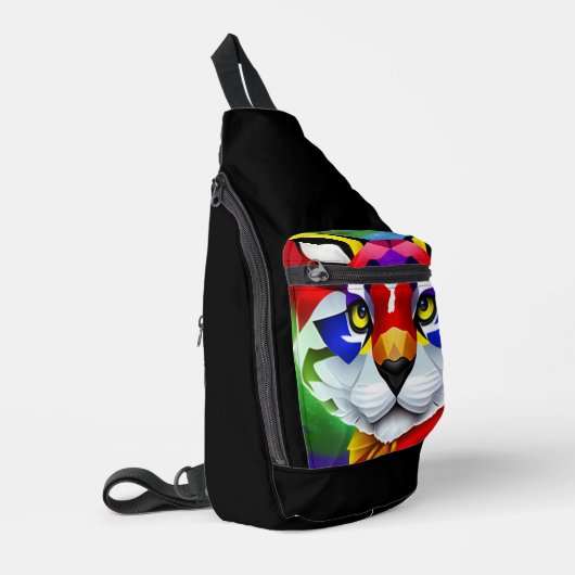 Alexander's Katzenschwarzer Rucksack (Linke Seite)