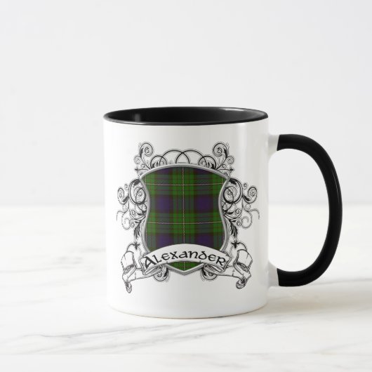 Alexandertartan-Schild Tasse (Rechts)