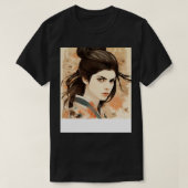 Alexandra Daddario UkiyoE T-Shirt (Design vorne)