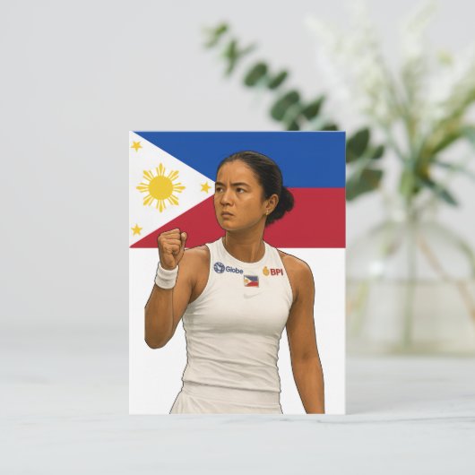 Alexandra Eala - Guadalajara Champion 2025 Postkarte (Stehend Vorderseite)