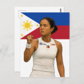 Alexandra Eala - Guadalajara Champion 2025 Postkarte (Vorne/Hinten)