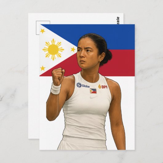 Alexandra Eala - Guadalajara Champion 2025 Postkarte (Vorne/Hinten)