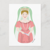 Alexandra Feodorovna Romanova Matryoshka Postcard Postkarte (Vorderseite)