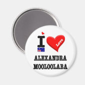 ALEXANDRA-MOOLOOLABA - I Liebe Magnet (Vorderseite/Rückseite)