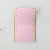 Alexandra Pink Modern Circles Card Karte (Innenseite)