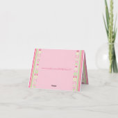 Alexandra Pink Modern Circles Card Karte (Rückseite)